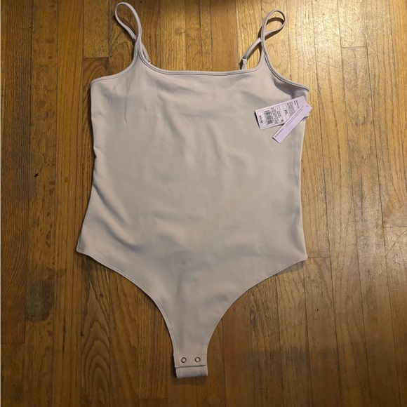 wild fable Tops - Wild Fable Light Cream Spaghetti Strap Bodysuit